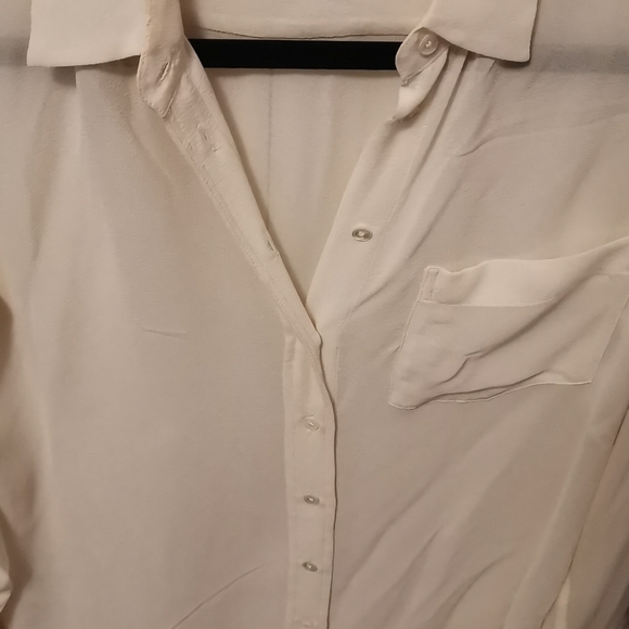 Babaton Boyfriend Cream Silk Blouse - Picture 3 of 7